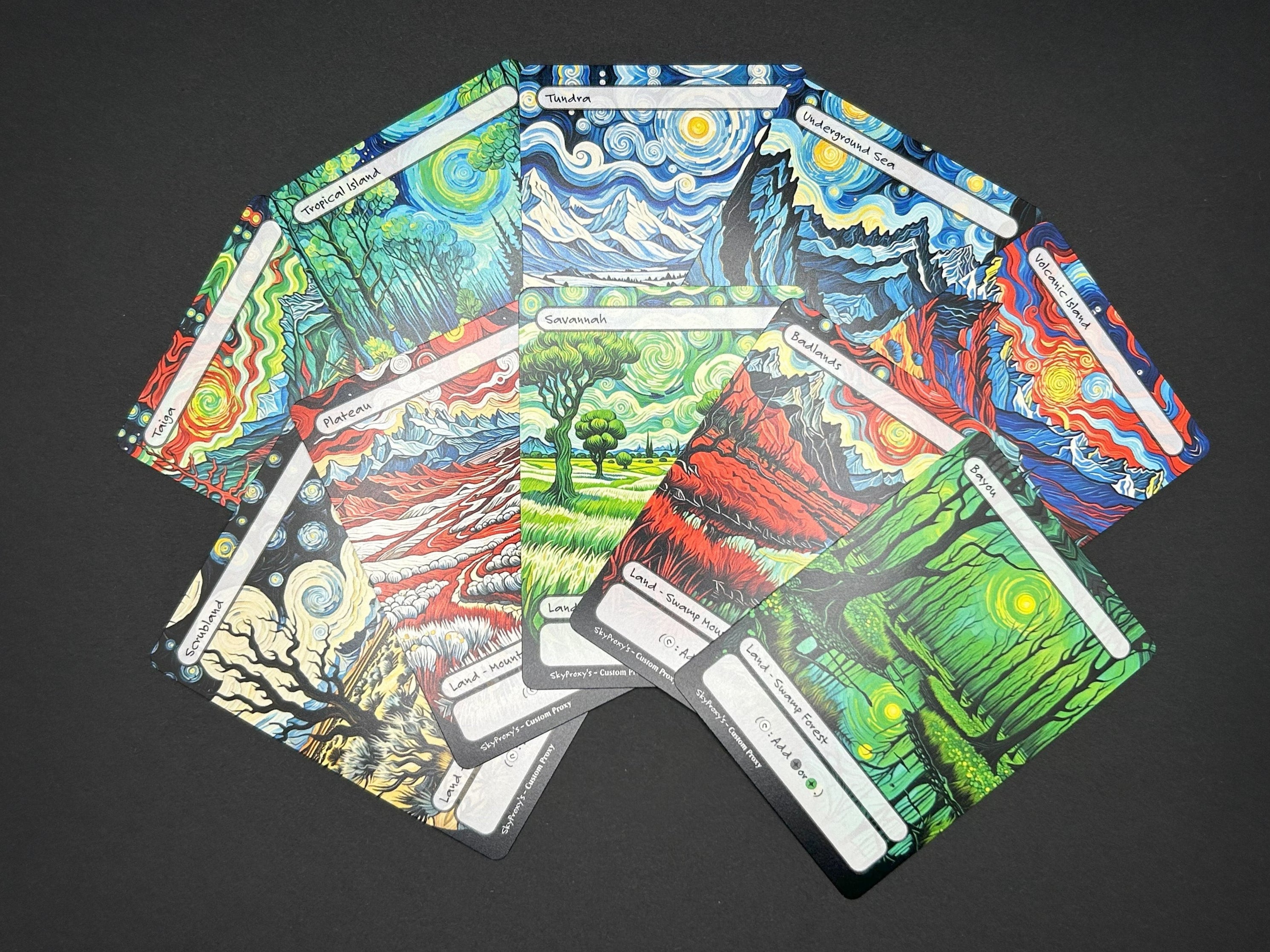 EDH Original Dual Land Set - Altered Art Custom MTG Proxys